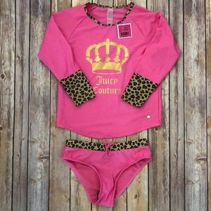 Girls Juicy Couture 2 piece swimsuit
